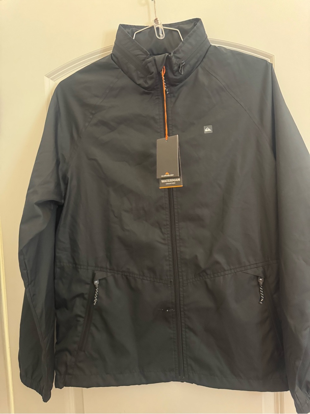 Quiksilver Waterman Shell Shock Black Windbreaker Jacket